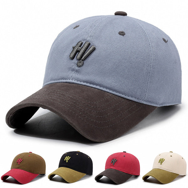 Color Matching Baseball Cap Casual Versatile Soft Top